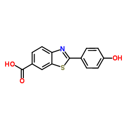 2-(4-HYDROXY-PHENYL)-BENZOTHIAZOLE-6-CARBOXYLIC ACID structure