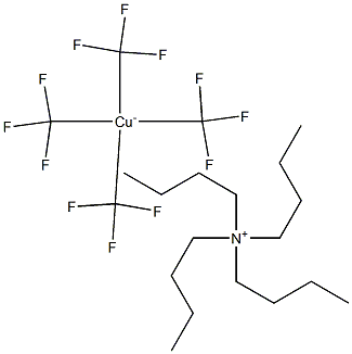 Tetrabutylammonium Tetrakis(trifluoromethyl)cuprate(III) structure