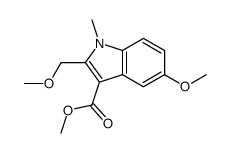 methyl 5-methoxy-2-(methoxymethyl)-1-methylindole-3-carboxylate Structure