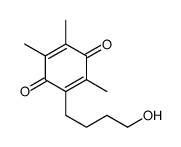 2-(4-hydroxybutyl)-3,5,6-trimethylcyclohexa-2,5-diene-1,4-dione结构式