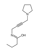 N-(4-pyrrolidin-1-ylbut-2-ynyl)butanamide结构式