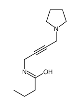 N-(4-pyrrolidin-1-ylbut-2-ynyl)butanamide Structure