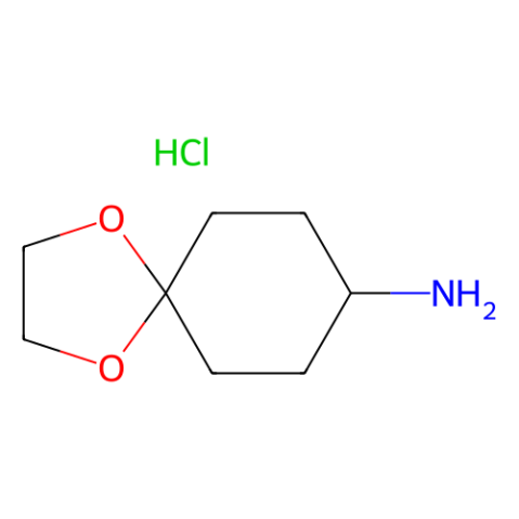 1,4-dioxaspiro[4.5]decan-8-amine;hydrochloride结构式