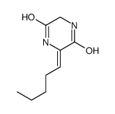 2,5-Piperazinedione,3-pentylidene-(9CI) Structure