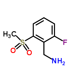 (2-fluoro-6-(Methylsulfonyl)phenyl)Methanamine结构式