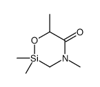 2,2,4,6-tetramethyl-1,4,2-oxazasilinan-5-one结构式