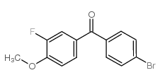 4-BROMO-3'-FLUORO-4'-METHOXYBENZOPHENONE Structure