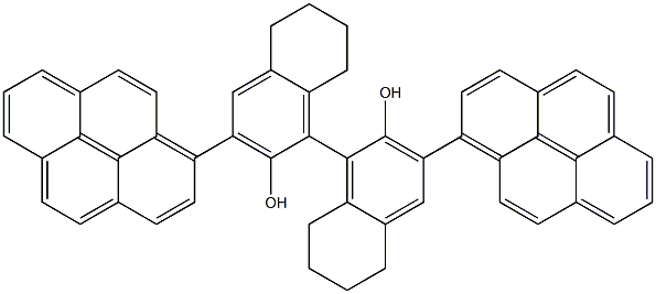 (R)-5,5',6,6',7,7',8,8'-八氢-3,3'-二-1-芘基-1,1'-联萘酚结构式