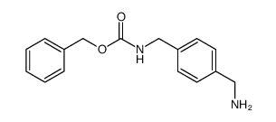 benzyl N-[4-(aminomethyl)benzyl]carbamate结构式