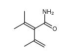 3-Methyl-2-isopropyliden-buten-(3)-saeureamid结构式