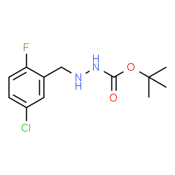 tert-Butyl 2-(5-chloro-2-fluorobenzyl)hydrazinecarboxylate Structure