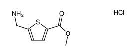 methyl 5-aminomethyl-thiophene-2-carboxylate hydrochloride结构式