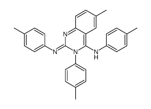 3,4-Dihydro-6-methyl-N,3-bis(p-tolyl)-4-(p-tolylimino)-2-quinazolinamine结构式