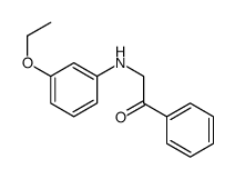 2-(3-ethoxyanilino)-1-phenylethanone结构式