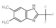5,6-dimethyl-2-(trifluoromethyl)-1H-benzimidazole结构式