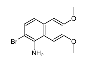 2-bromo-6,7-dimethoxy-1-naphthylamine结构式