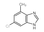 6-氯-4-甲基苯并咪唑结构式