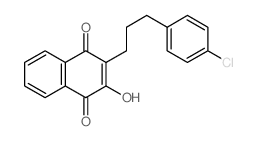 1,4-Naphthalenedione,2-[3-(4-chlorophenyl)propyl]-3-hydroxy- structure