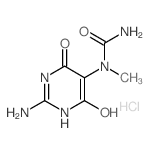 1-(2-amino-4-hydroxy-6-oxo-1H-pyrimidin-5-yl)-1-methyl-urea structure