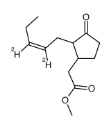 methyl 2-[2-[(Z)-2,3-dideuteriopent-2-enyl]-3-oxocyclopentyl]acetate结构式