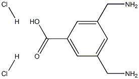3,5-二(氨基甲基)苯甲酸二盐酸盐结构式