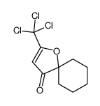 2-(trichloromethyl)-1-oxaspiro[4.5]dec-2-en-4-one结构式