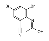 N-(2,4-二溴-6-氰基苯基)乙酰胺结构式