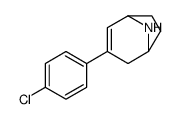 3-(4-chlorophenyl)-8-azabicyclo[3.2.1]oct-3-ene结构式