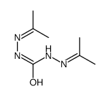 1,3-bis(propan-2-ylideneamino)urea结构式