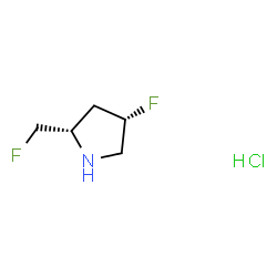 (2S,4S)-4-Fluoro-2-(Fluoromethyl)Pyrrolidine Hydrochloride Structure