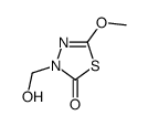 3-(hydroxymethyl)-5-methoxy-1,3,4-thiadiazol-2-one结构式
