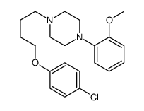 1-[4-(4-chlorophenoxy)butyl]-4-(2-methoxyphenyl)piperazine结构式