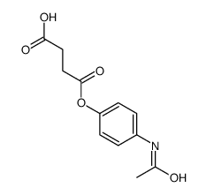 4-(4-acetamidophenoxy)-4-oxo-butanoic acid Structure