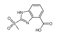 2-Methylsulfonyl-1H-benzimidazole-4-carboxylic acid Structure