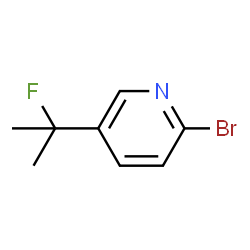 2-Bromo-5-(2-fluoro-2-propyl)pyridine structure