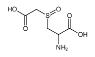 (2R)-2-amino-3-(carboxymethylsulfinyl)propanoic acid结构式