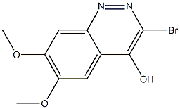 3-Bromo-6,7-dimethoxy-cinnolin-4-ol Structure