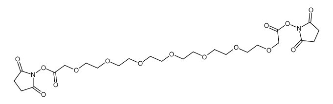 Heptaoxatricosanedioic Acid Bis(N-Hydroxysuccinimide) Ester Structure