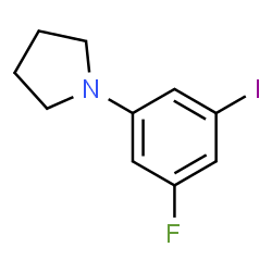 1-(3-Fluoro-5-iodophenyl)pyrolidine structure