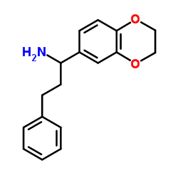 1-(2,3-DIHYDRO-BENZO[1,4]DIOXIN-6-YL)-3-PHENYL-PROPYLAMINE结构式