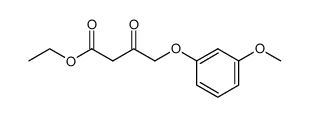 4-(3-methoxy-phenoxy)-acetoacetic acid ethyl ester结构式