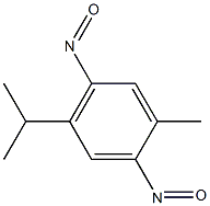 Benzene, 1-methyl-4-(1-methylethyl)-2,5-dinitroso- Structure