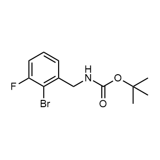 tert-Butyl2-bromo-3-fluorobenzylcarbamate structure