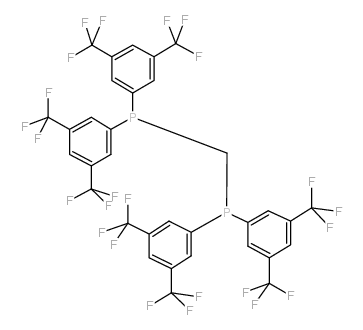 bis[bis(3,5-ditrifluoromethylphenyl)phosphino]methane Structure