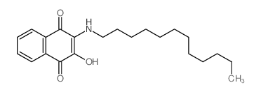 1,4-Naphthalenedione,2-(dodecylamino)-3-hydroxy- Structure