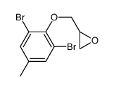 [(2,6-dibromo-4-methylphenoxy)methyl]oxirane结构式