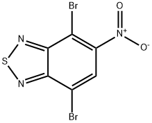 4,7-二溴-5-硝基-苯并[1,2,5]噻唑结构式