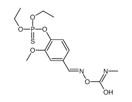 [(E)-(4-diethoxyphosphinothioyloxy-3-methoxyphenyl)methylideneamino] N-methylcarbamate结构式