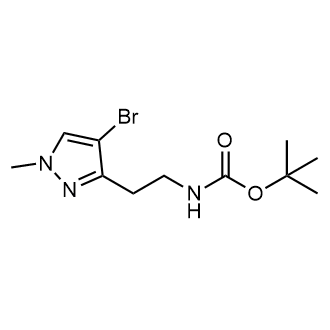 Tert-butyl (2-(4-bromo-1-methyl-1H-pyrazol-3-yl)ethyl)carbamate picture