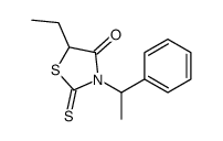 5-ethyl-3-(1-phenylethyl)-2-sulfanylidene-1,3-thiazolidin-4-one结构式